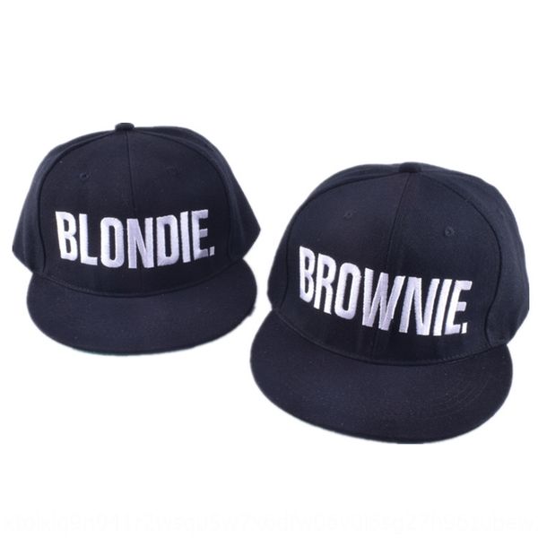 

couple blondie brownie letter flat hat versatile men' and flat cap baseball cap women' baseball hat fashion, Blue;gray