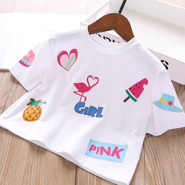 

5ap0t 332109 special price girl letter love flamingo short-sleeved children'st-shirt clothing 332109 special price girl letter love fla, Blue