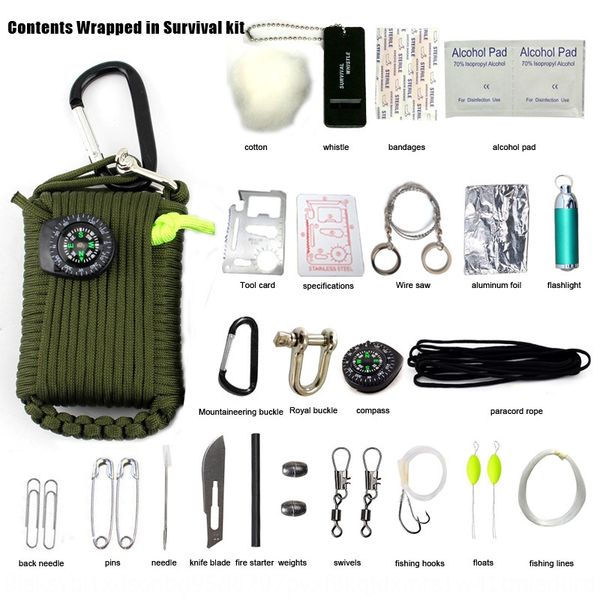 

outdoor portable quick-hanging key chain umbrella rope woven umbrella rope woven bag bag multi-functional kit outdoor products