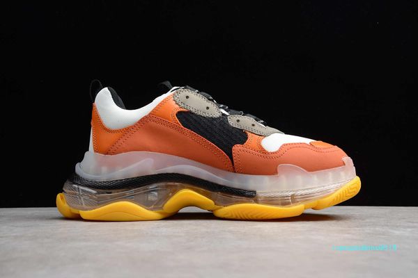 

wholesale fw retro triple sneaker mens fashion vintage kanye west old grandpa trainers luxury designer mens womens casual shoes 36-45 c14, Black