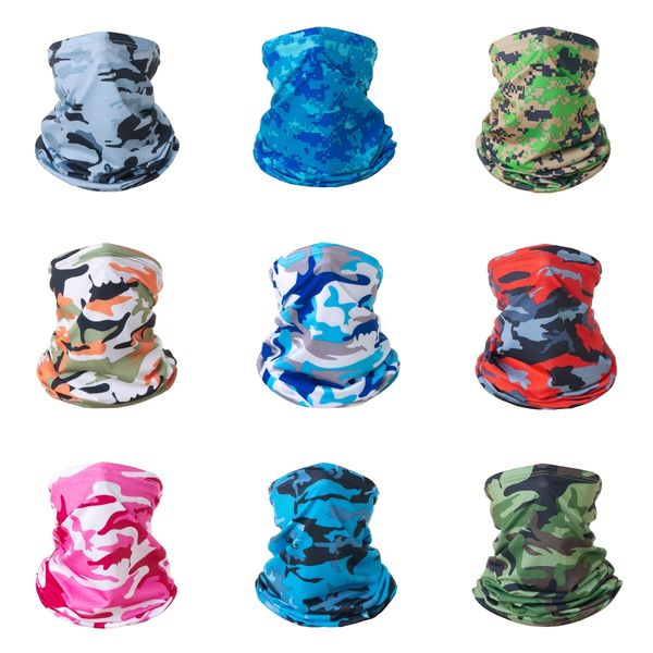 

qztz5 2020 new camouflage cycling windproof warmer bandanas scarfs neck ciclismo scarfs fishing camo bandana man face mask headwear#325, Black