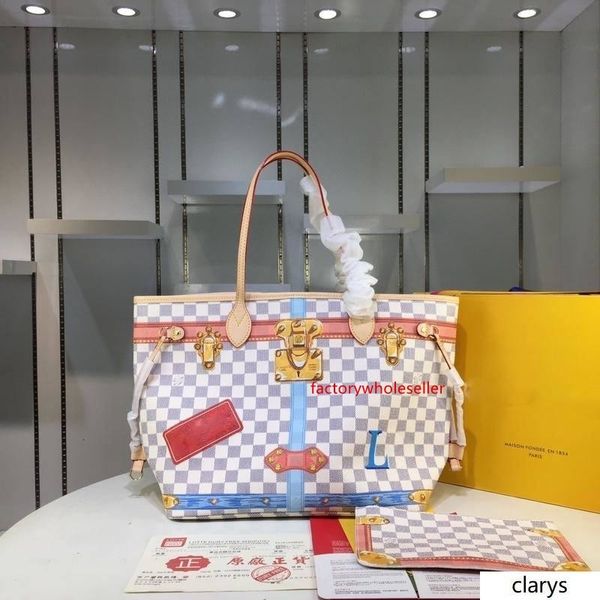 

lovuitto вензели грейс коддингтон никогда full white limited damier azur neverfulls mm сумка m41390 размер: 32 * 26см