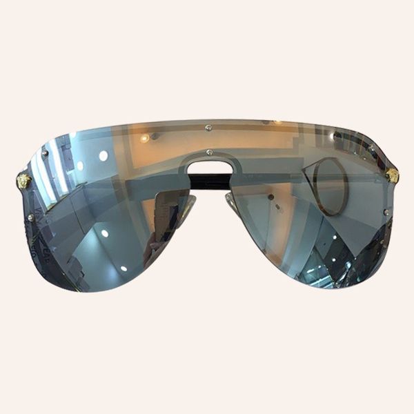 

oversize one piece sunglasses women men 2020 new vintage goggle sun glasses uv400, White;black