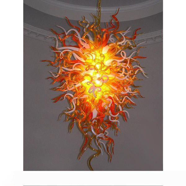 

gold large foyer crystal chandelier lighting modern blown glass chandelier art decor light fixtures home decor