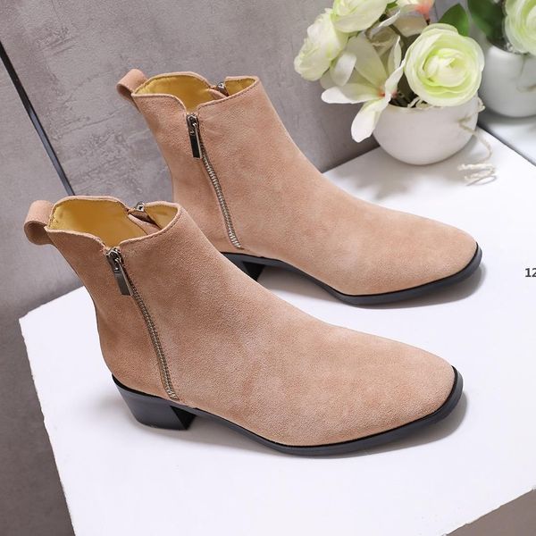 

роскошь desigenr 360 rimocy женщины женщина кристалл роскошь дизайнер пряжки короткие пинетки дамы большой размер ботильоны для замшевой bot, Black