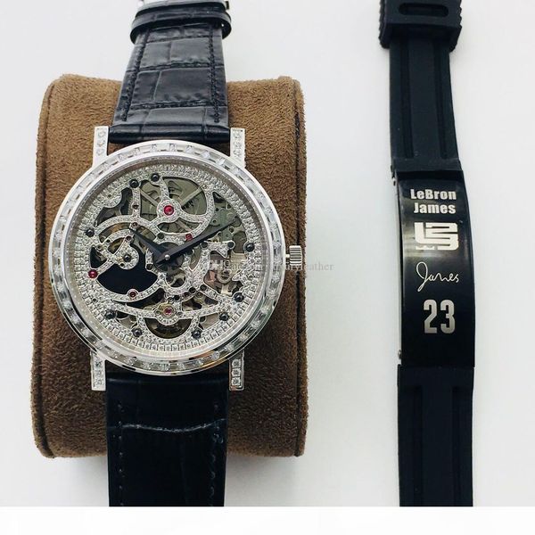 

pg factory dimensions 40 mm *8.9mm eat1200 s all hollow out power storage for 72 hours hollow out beauty sapphire glass, Slivery;brown