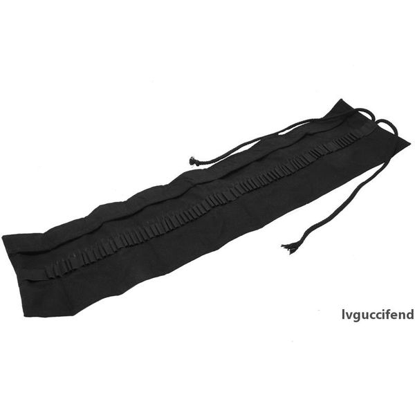 

canvas pencil wrap, pencils roll pouch case hold for 72 colored pencils ( not included )-black,72 holes
