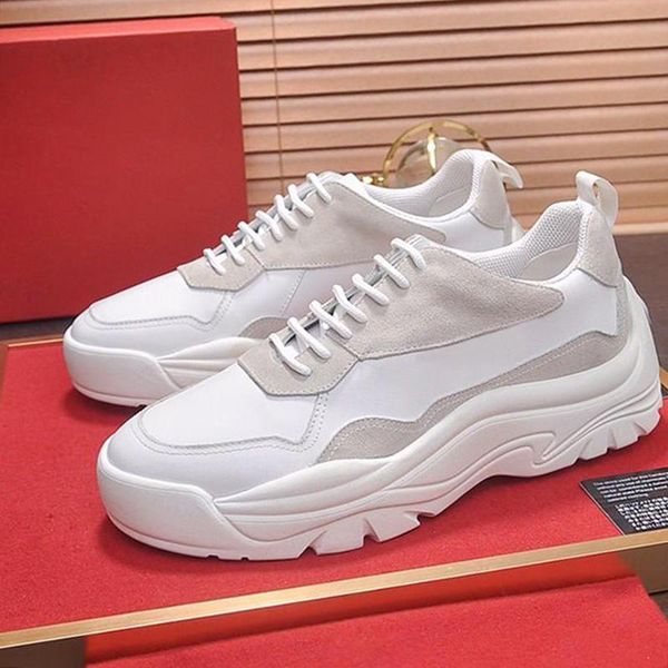 

comfortable gumboy calfskin sneaker men 's shoes fast delivery with origin box autumn and winter lace -up sports low men casual sh, Black