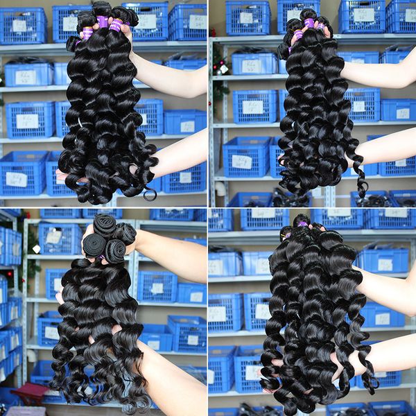 

3 bundles with closure 100g/set curly hair weave 8-30inch with 8 inch closure indian non-remy human hair, Black