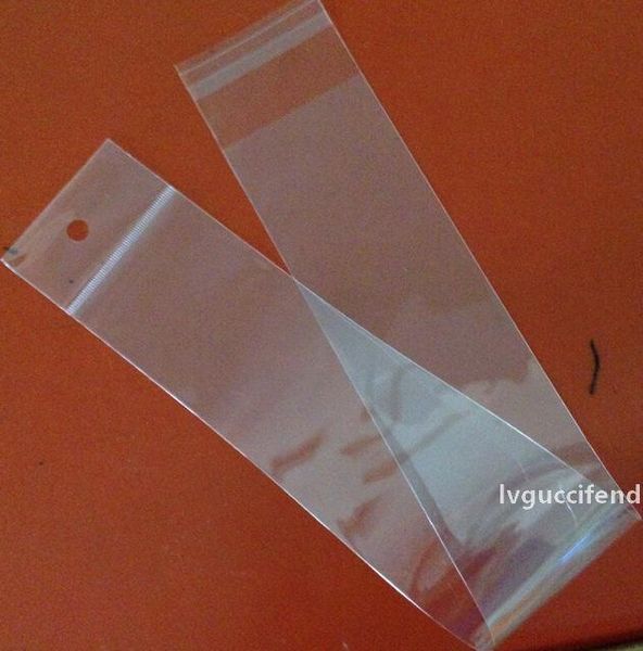 

wholesale- joy clear plastic self adhesive hair extension bag,opp plastic header bag for hair extension packaging