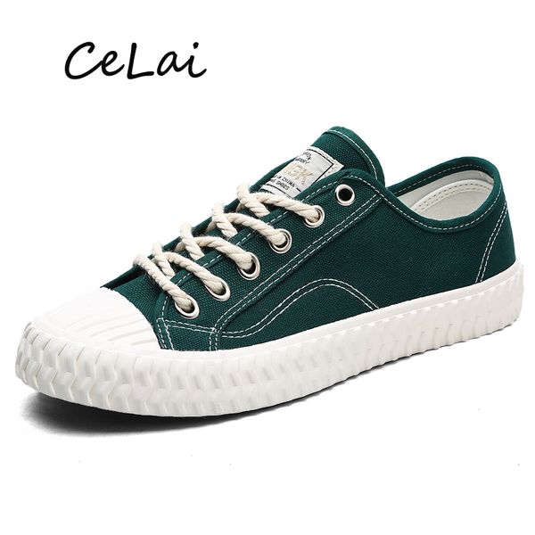 

celai classic fashion men's shoes multiple colors 2020 new low to help vulcanized shoes casual wild student a-011, Black