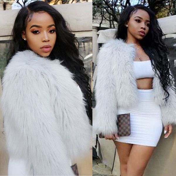 

autumn fashion new imitation fur coat korean version of the self-cultivation winter women coat gray faux fur 3xl, Black