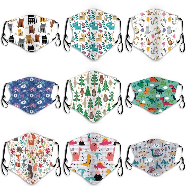 

fashion face mask with filter pm2.5 replacement cloth 1pcs washable reusable cotton face mask adjustable flexible earloops#242