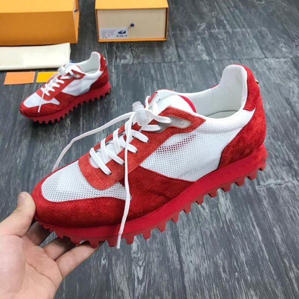 

luxury mens shoes casual fashion lace -up runner sneaker zapatos de hombre clearance mens shoes fashion footwears chaussures pour hommes, Black