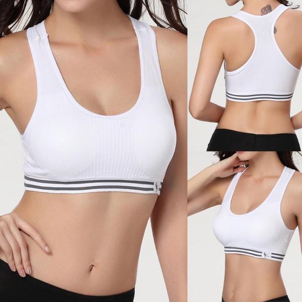 

fe # новейший бесшовные йога спорт бюстгальтер crop top vest comfort stretch бег бюстгальтеры корректирующее белье для девочек и женщин s, White;black