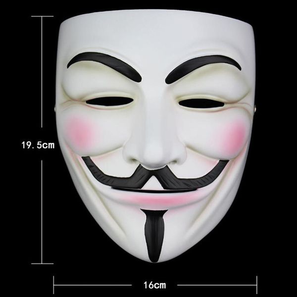 

высокое качество v для vendetta маски смолы collect home decor партии cosplay линзы anonymous маска гая фокса