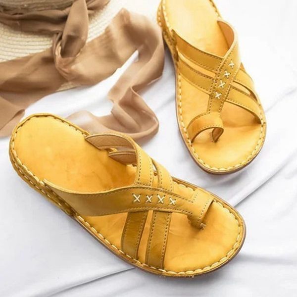 

ollymurs women rome flip flops ladies flat with solid shoes woman outside summer slippers female breathable slides 2020, Black