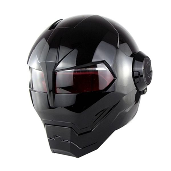 

soman motorcycle helmet iron man style motor bike safety casco motocross capacete casque dot personality headgear