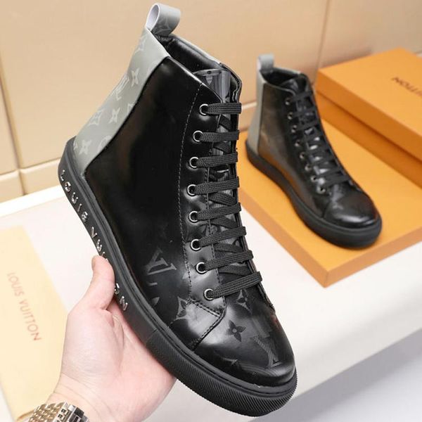 

new men shoes sneakers trainers fashion lifestyle luxury chaussures pour hommes tattoo sneaker boot mens shoes casual fashion boots luxury, Black