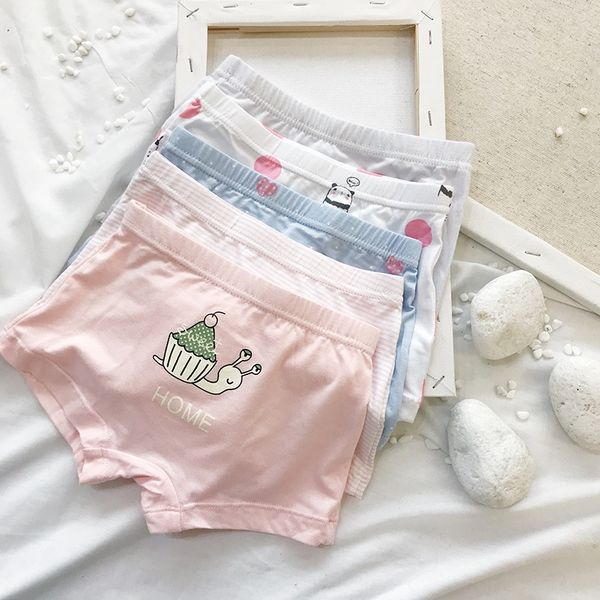 

5-piece daughter's cute cartoon boxer set 5-piece daughter's children's cute cartoon boxer children's underwear underwea, Camo