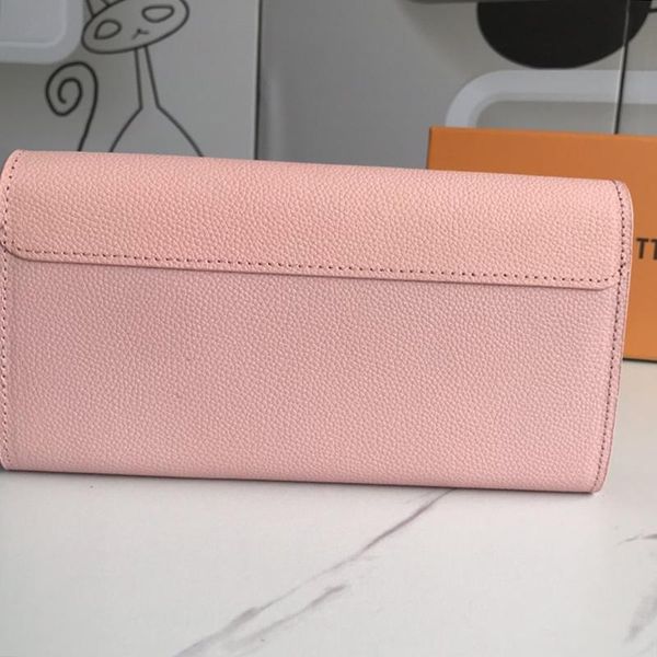 

vintage womens wallet purses with origin box leather long wallet designer luxury women money coin pocket card holder ladies purse envelope