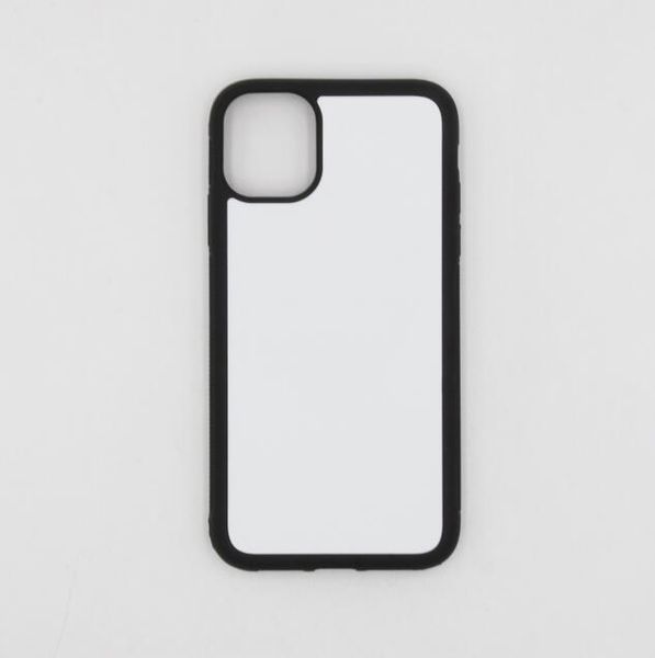 Caso em branco para iPhone11 /6.1inch 2D Sublimation Imprimir Hard Case plástico telefone com Metal Insert Mobile Phone Shell