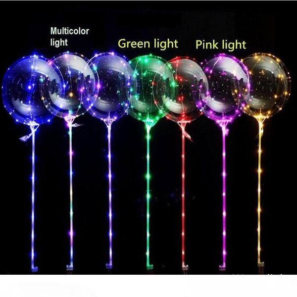 

led bobo balloons 20 inch transparent balloons with 3m 30 led string lights great for christmas party, house decorations new year's gif