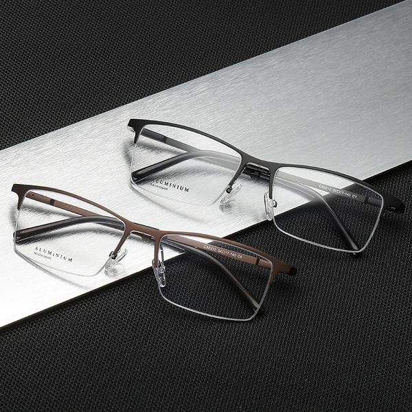 

elite plain aluminum magnesium elegant fashion business for men and glasses glasses women, Silver