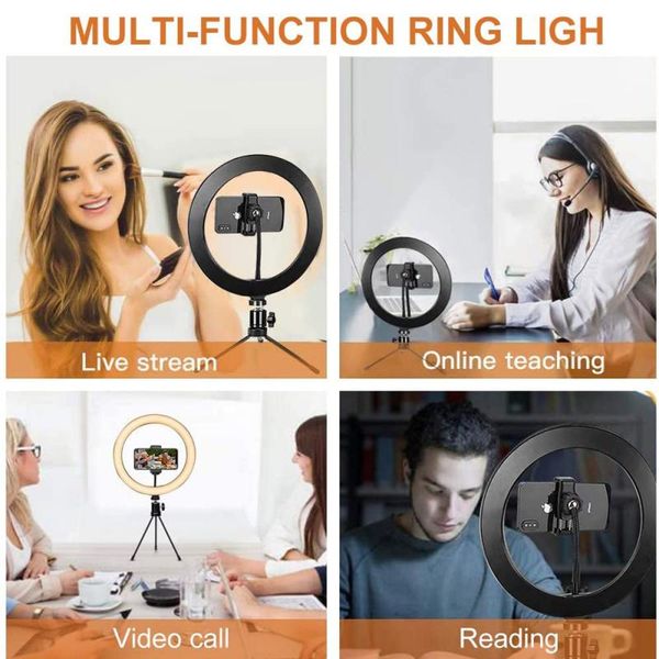 

usb led selfie ring light studio pgraphy p ring fill light for smartphone makeup video ring light with tripod aro+luz