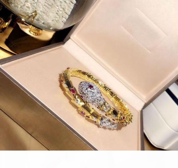 

luxury bangle gold snake bracelets for women luxury jewelry birthday valentine new year gift designer jewelry 2019, Black