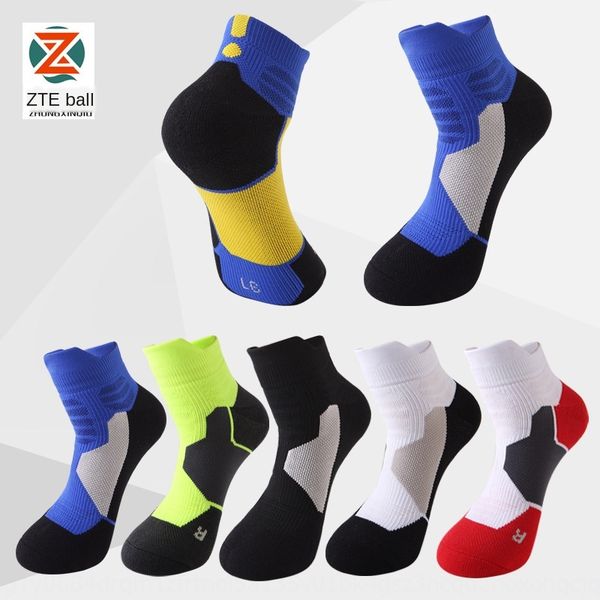 

thickened towel bottom towel basketball basketball wear-resistant comfortable elite socks short tube sports socks, Black