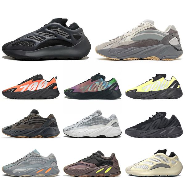 

700 v2 kanye shoes triple black alvah azael magnet wave runner running shoe men women sneakers runners size 36-45 online sale