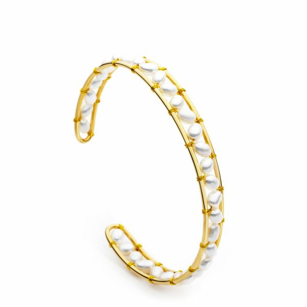 

luxury designer jewelry women bracelets elegant cuff pearl bracelet with shell retro old fashion designer bracelets, Golden;silver