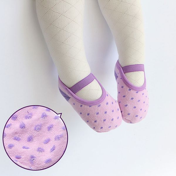 

pure cotton children's socks all seasons non-slip faux-off no-show socks room