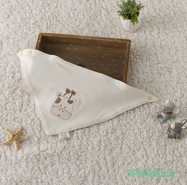 

so3p4 maternal and infant products color cotton baby triangle saliva saliva pure cotton triangle towel children's square towel waterpro