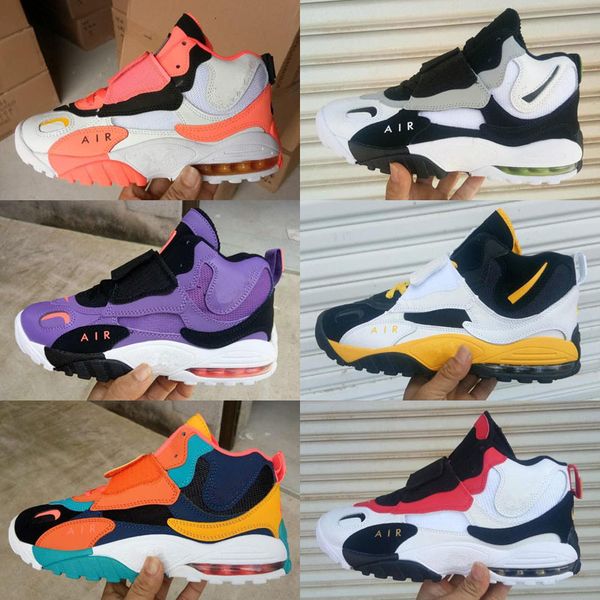 

2020 kids speed turf xz basketball shoes air barrage mid qs chaussures children trainers de basket ball boys girls sneakers, Black