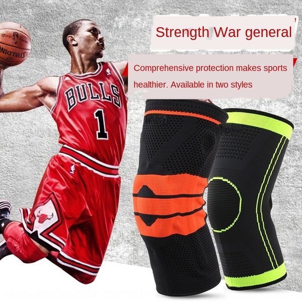 

4aqm9 silicone spring protectionsilicone protection meniscus support sports knee pads running basketball mountaineering protective gear nylo, Black;gray