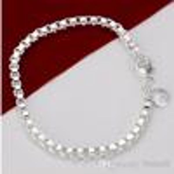 

wholesale - - - 925 sterling silver 14g bracelets jewelry fashion h172, Black
