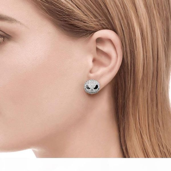

i 2019 jack silver small earrings nightmare before christmas cartoon halloween gift wedding party jewelry women stud earrings, Golden;silver