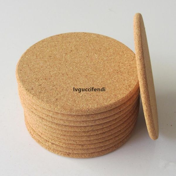 

200pcs heat resistant wood round shape cork coaster tea drink wine coffee cup mat pad table decor lx5922