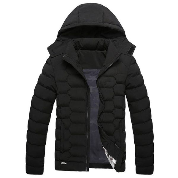 

new arrivals winter jacket for men thicken warm outwear removable hooded thermal down cotton parkas stand collar warm parka