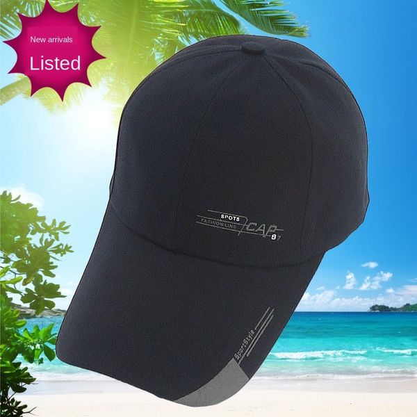 

canvas new sunshade long tongue printed rubber labor protection sun hat men baseball cap canvas baseball cap, Blue;gray