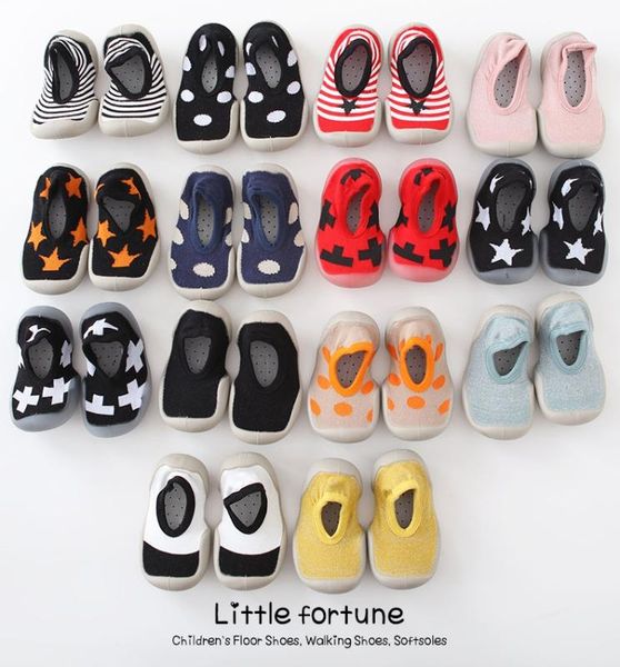 

2020 shallow mouth newborn shoes baby indoor shoes non-slip baby socks toddler soft rubber bottom floor socks