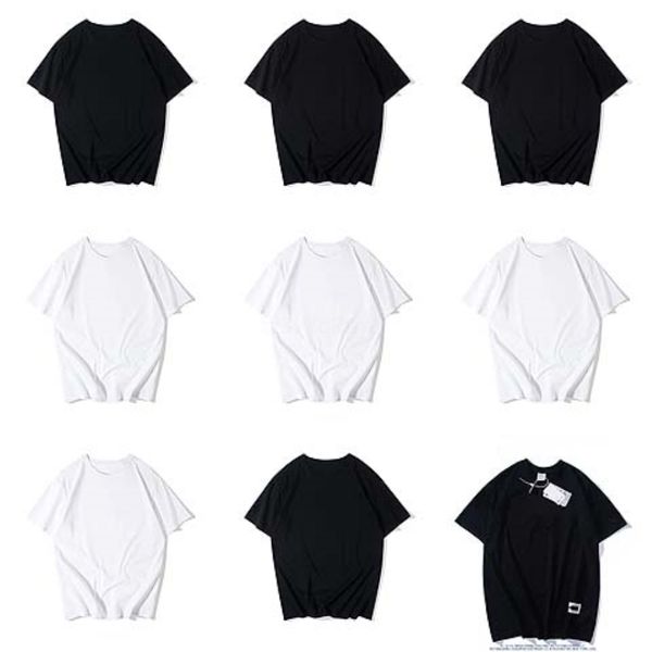 

new designer clothing round neck t-shirt street wear sneaker letter printing men women clothes big size cotton hip hop casual tee t-shirt #q, White;black