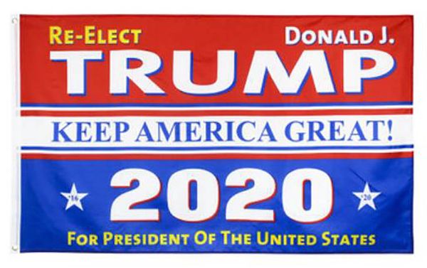 

2020 usa flag trump flags american campaign banner polyester fabric banner 150x90cm star logo trump flag logo