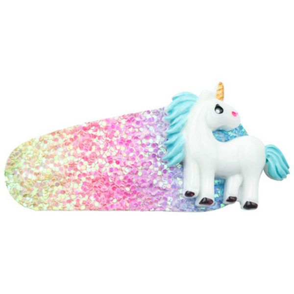 

2016 unicorn party christmas party supplies 5pc cartoon unicorn hairpin birthday party decorations kids unicornio hair accessories s helsx, Black;brown