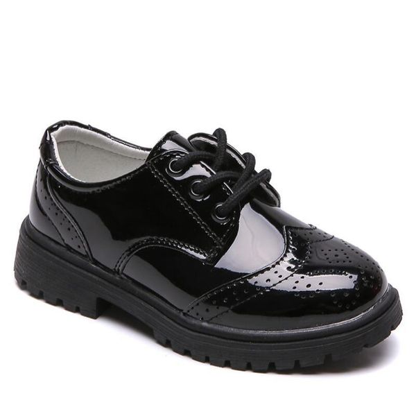 

kids leather shoes wedding dress shoes for boys girls brand children black performance shoes gentlemen formal wedge sneakers