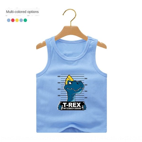 

new vest baby's summer boy's sleeveless vest clothing children's wear large and small children's wear, Blue
