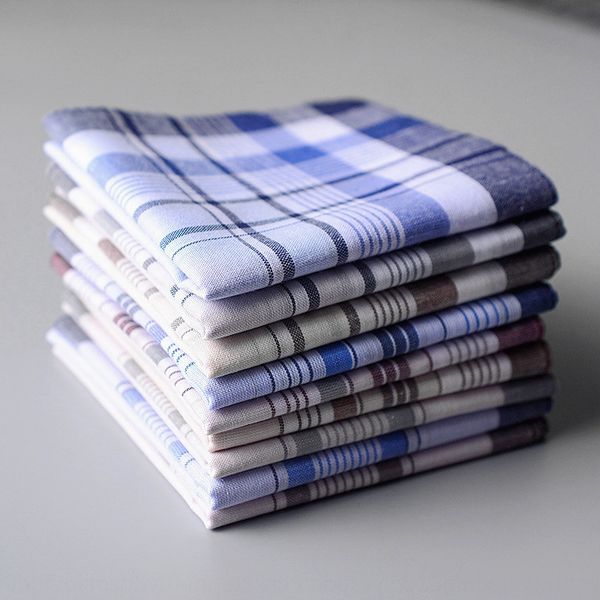 

products pure cotton men's elder classic old for the handkerchief handkerchief elderly, Blue;white