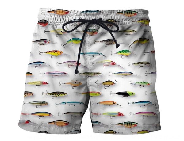 

2019 shorts beach pants men's shorts fishing 3d casual printed beach pants